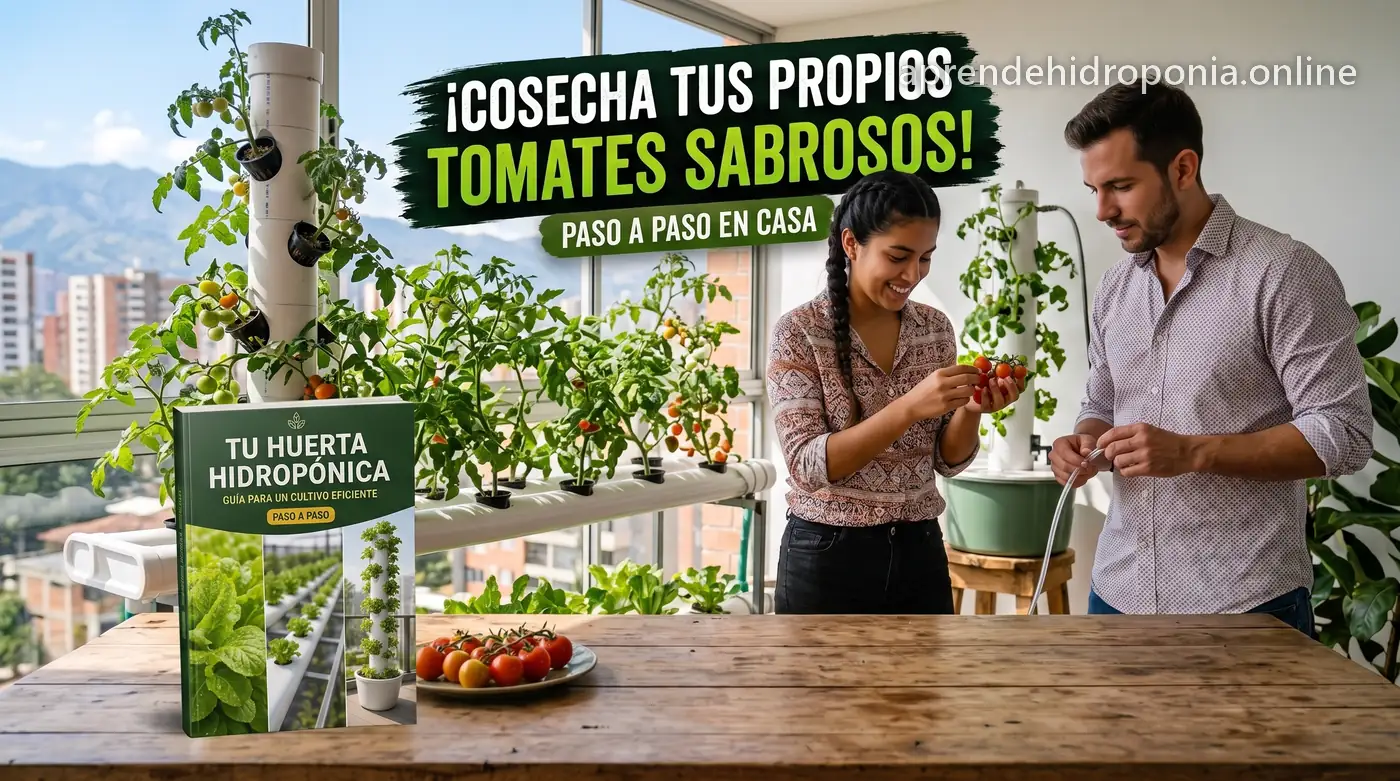 Cultiva tomates en casa con hidroponía
