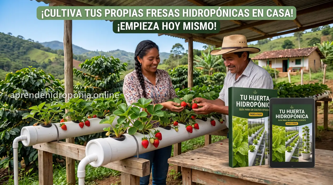 Cultiva fresas en casa con hidroponía